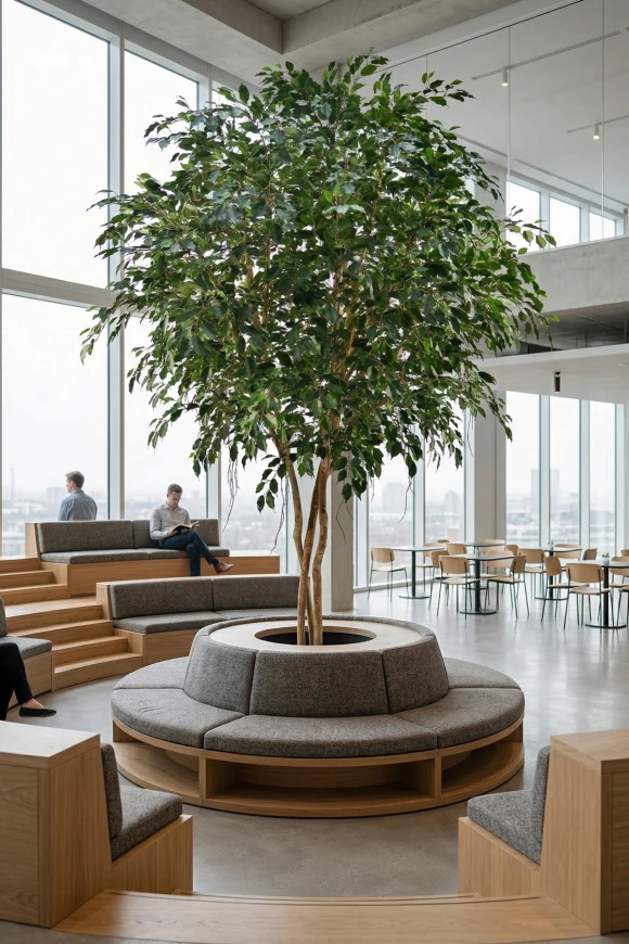 Image of Artificial Ficus Tree on Natural Multi Stems - 400cm