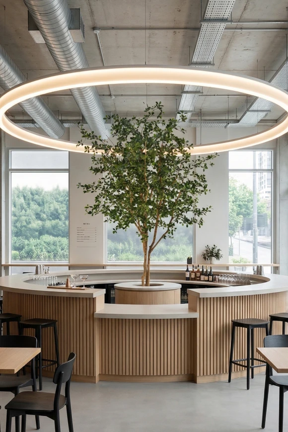 Image of Artificial Oriental Olive Tree on Natural Multi Stems - 400cm