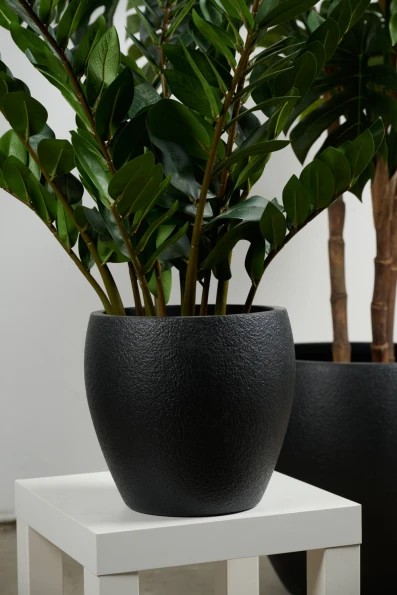 Image of Black Easington Plant Pot - Small