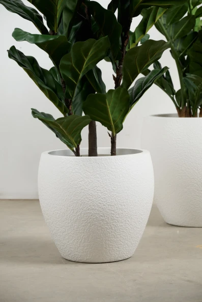 White Easington Pot - Medium