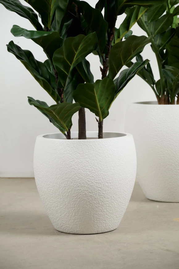 White Easington Pot - Medium