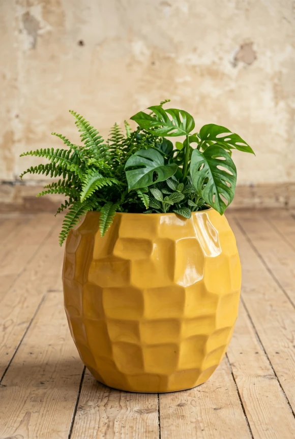 Image of V-Pot Mosaic Ball A Gld 25x25x25cm