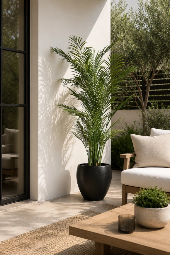Image of Artificial Areca Palm in Easington Pot - 215cm