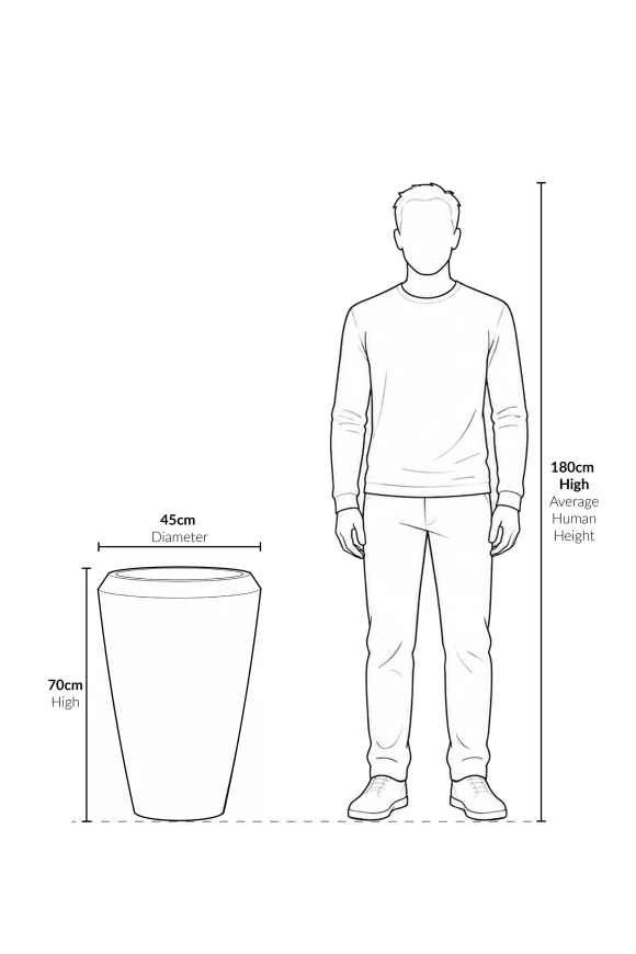 Image of Tall Earle Dumpy Pot, Slate - Medium