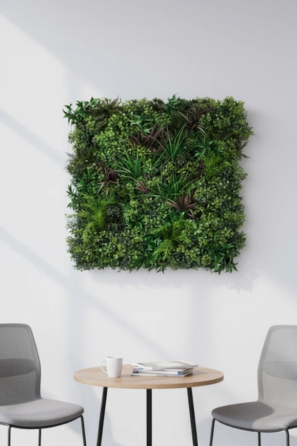 Light Mix Artificial Green Wall Panel