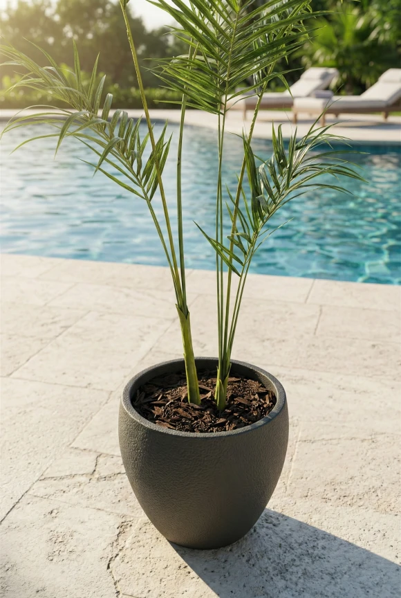 Outdoor Artificial Areca Palm in Easington Pot - 190cm