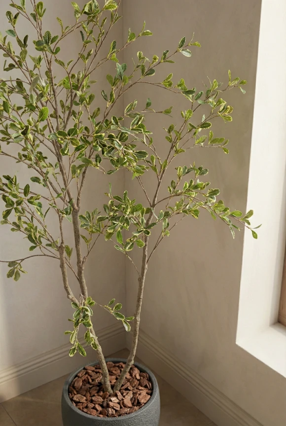 Artificial Bucida Tree in Black Easington Pot - 150cm