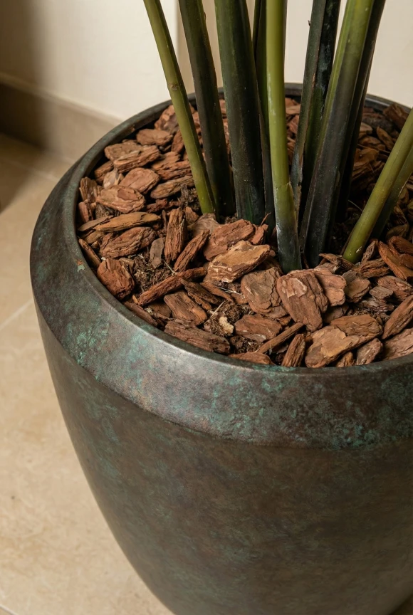 Artificial Bird of Paradise in Mocha Earle Dumpy Pot - 180cm