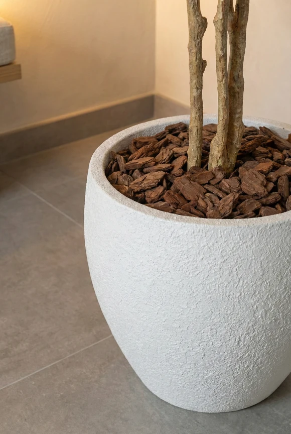 Artificial Olive Tree in White Easington Pot - 210cm