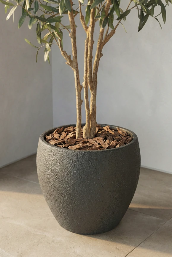 Artificial Olive Tree in Black Easington Pot - 210cm