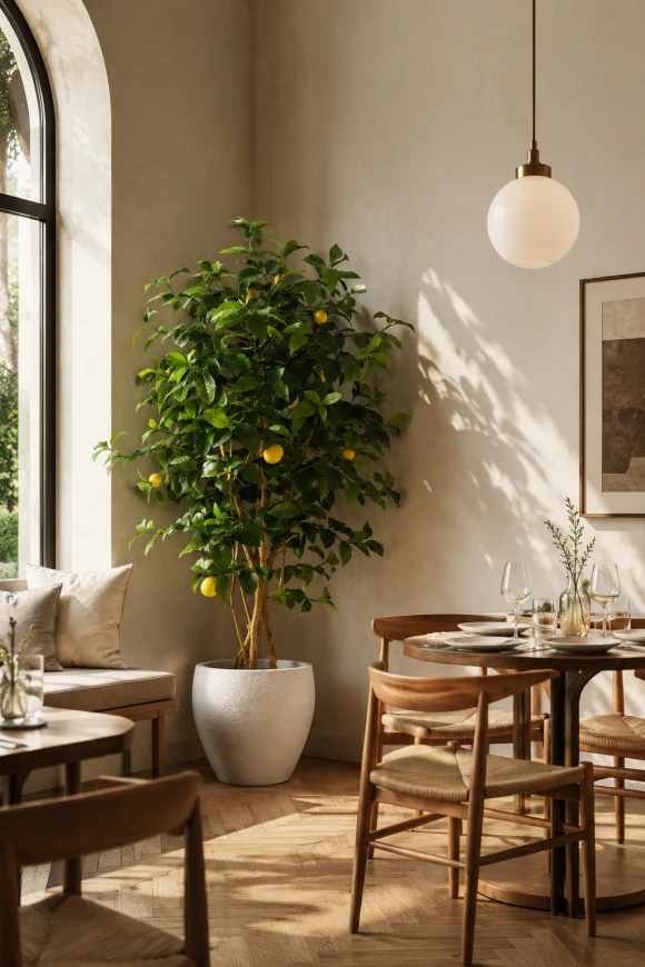 Image of Artificial Lemon Tree in Easington Pot - 150cm