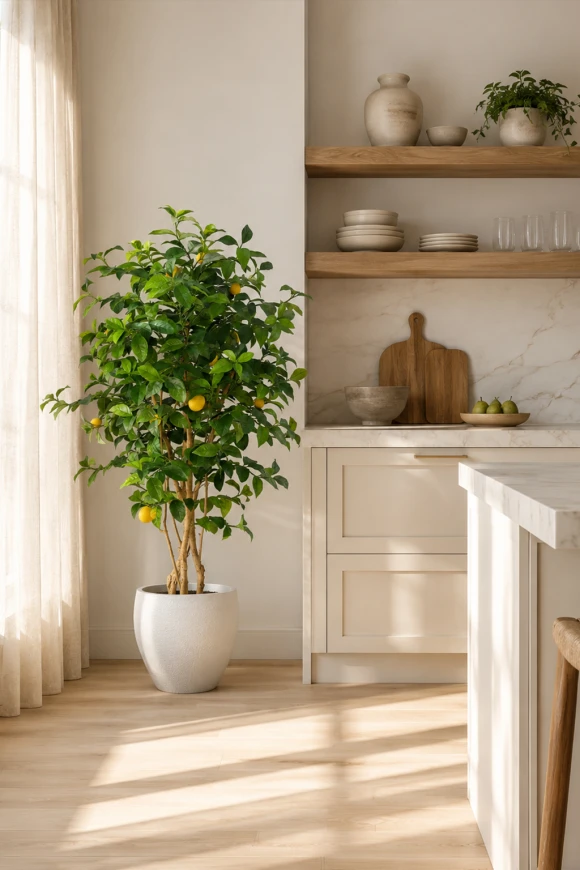 Image of Artificial Lemon Tree in Easington Pot - 150cm