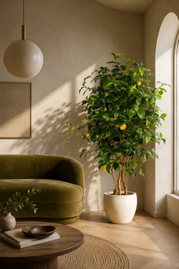 Image of Artificial Lemon Tree in Easington Pot - 150cm