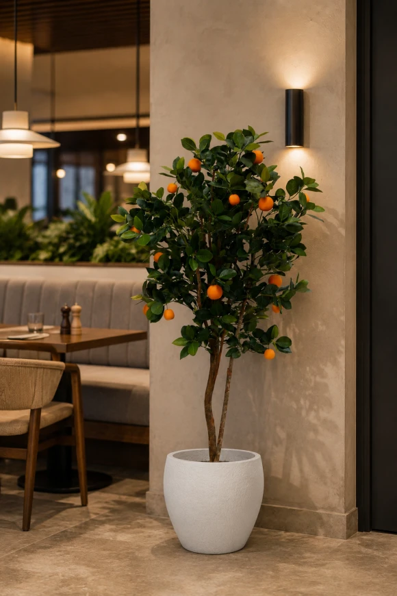 Image of Artificial Orange Tree in Easington Pot - 150cm