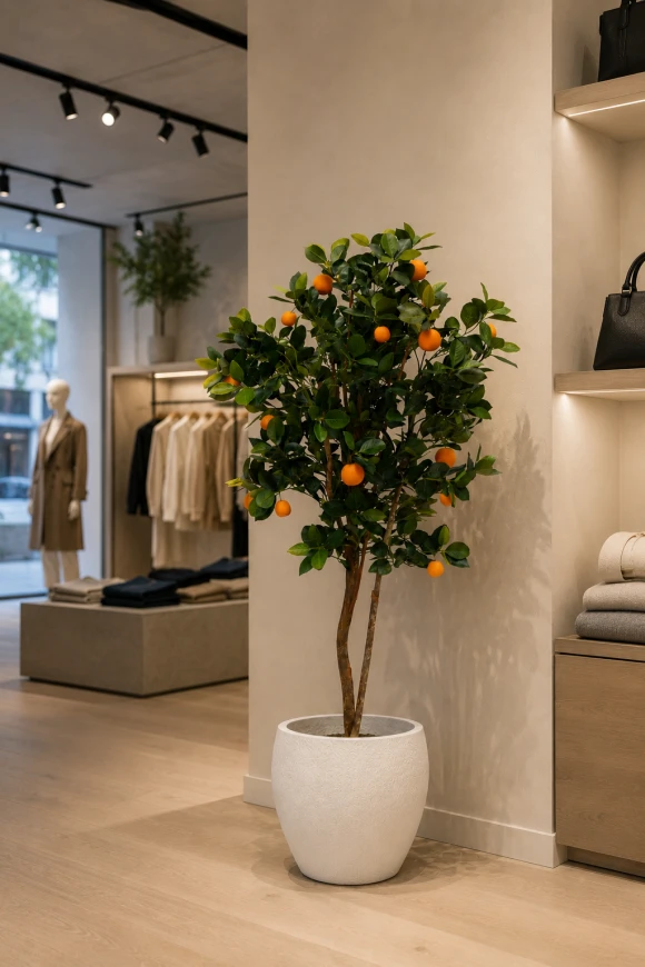 Image of Artificial Orange Tree in Easington Pot - 150cm