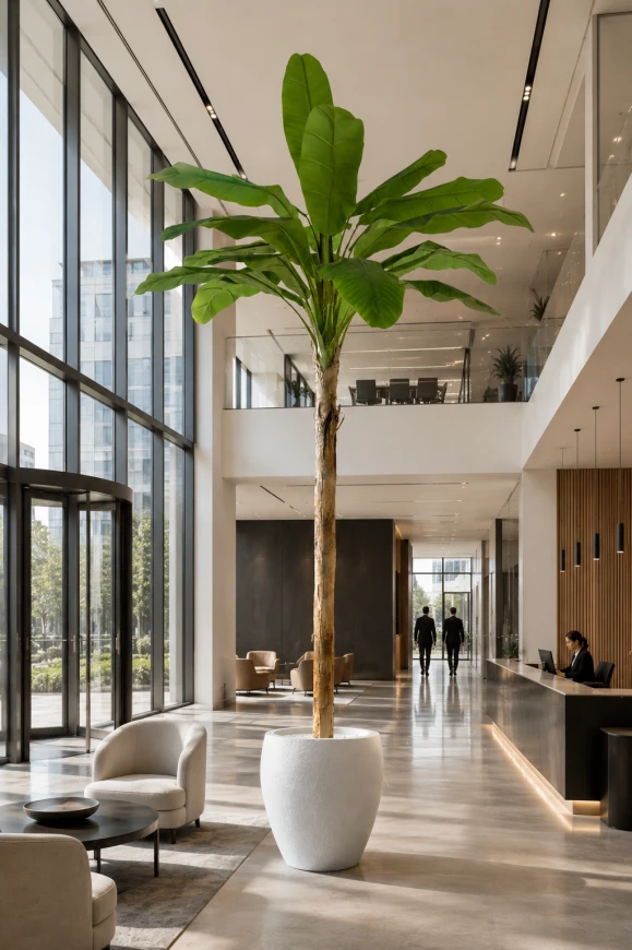 Image of Artificial Banana Tree in Easington Pot - 350cm