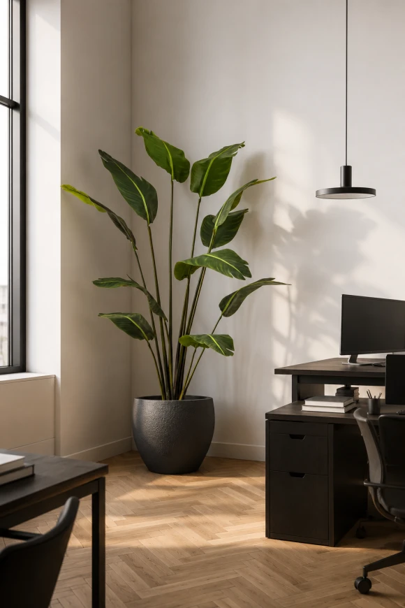 Image of Artificial Bird of Paradise in Easington Pot - 180cm