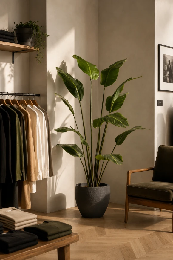 Image of Artificial Bird of Paradise in Easington Pot - 180cm