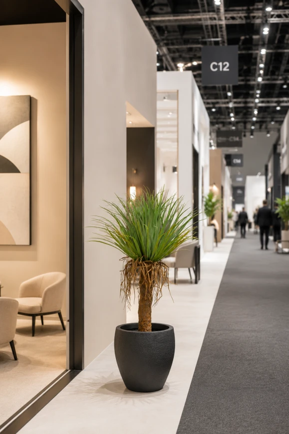 Image of Artificial Cycas Palm in Pot - 95cm