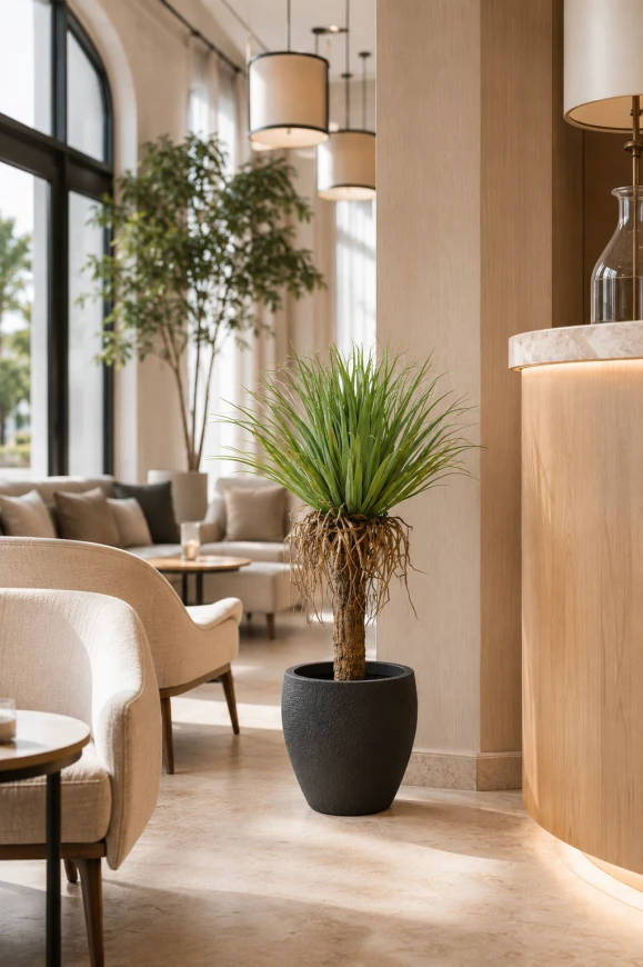 Image of Artificial Cycas Palm in Pot - 95cm
