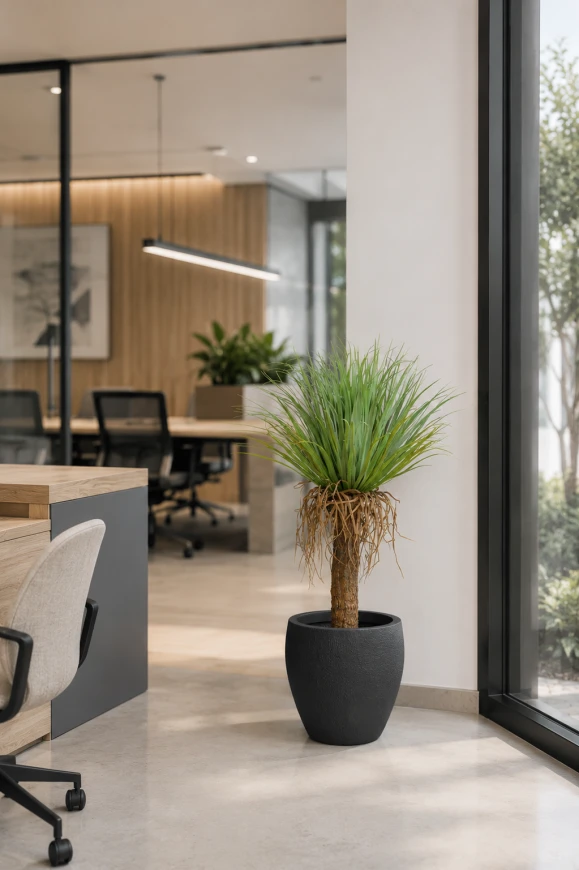 Image of Artificial Cycas Palm in Pot - 95cm