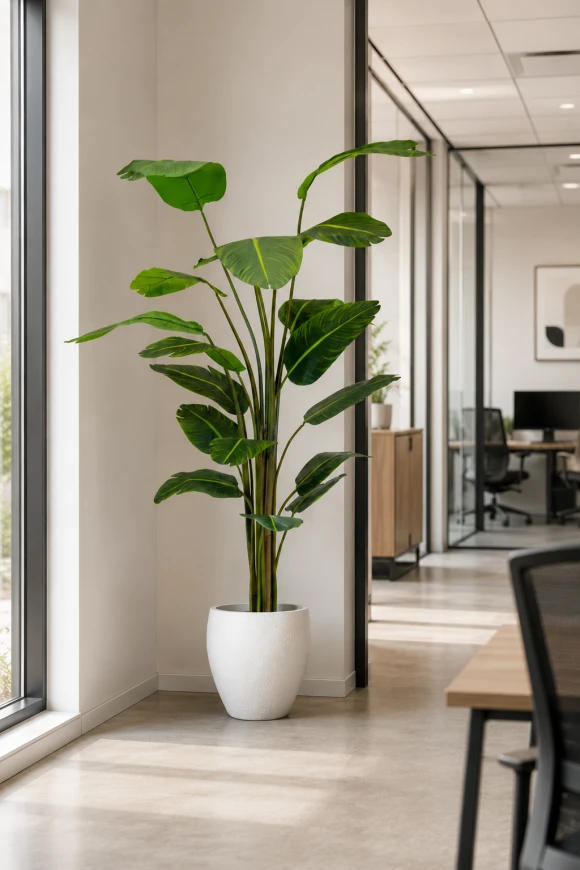 Image of Artificial Bird of Paradise in Easington Pot - 240cm
