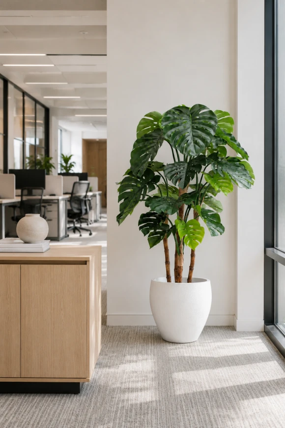 Image of Artificial Monstera in Easington Pot - 165cm