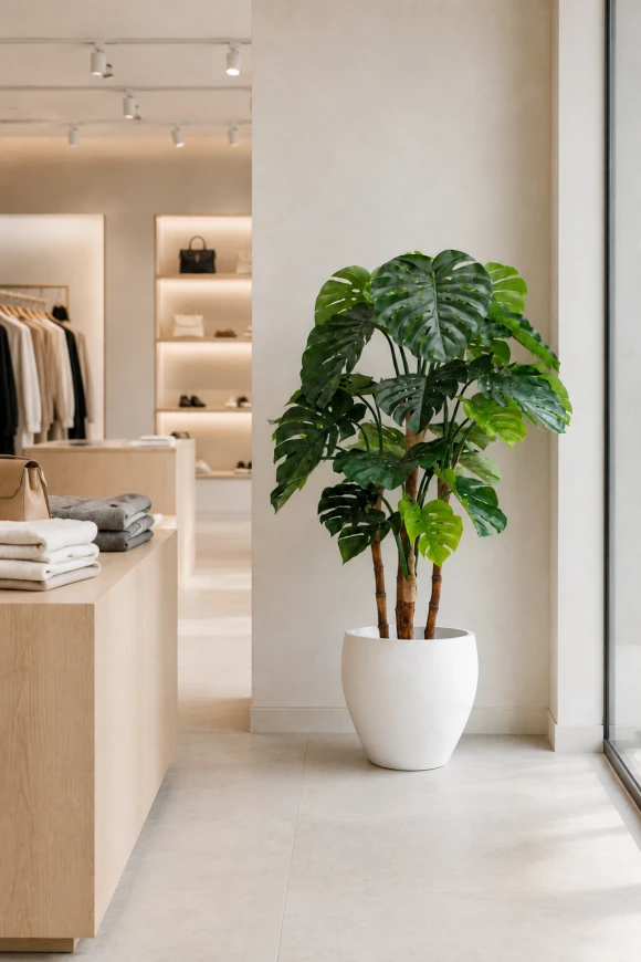 Image of Artificial Monstera in Easington Pot - 165cm