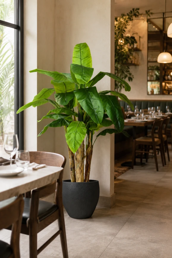 Image of Artificial Banana Tree in Easington Pot - 140cm
