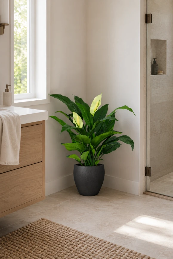 Image of Artificial Peace Lily in Easington Pot - 70cm