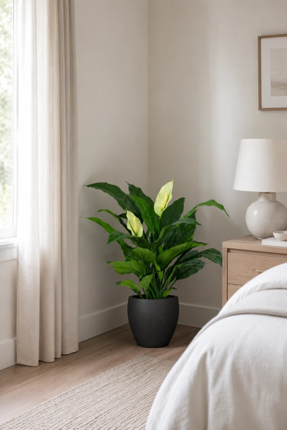 Image of Artificial Peace Lily in Easington Pot - 70cm