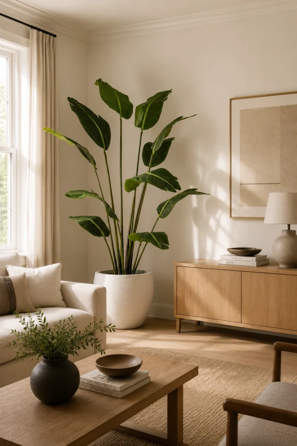 Image of Artificial Traveller Palm in Easington Pot - 210cm