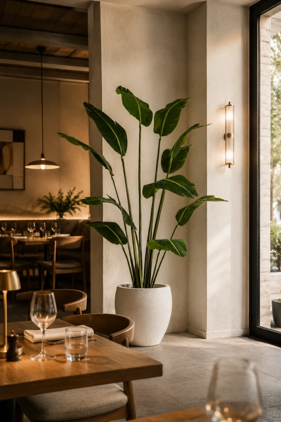 Image of Artificial Traveller Palm in Easington Pot - 210cm