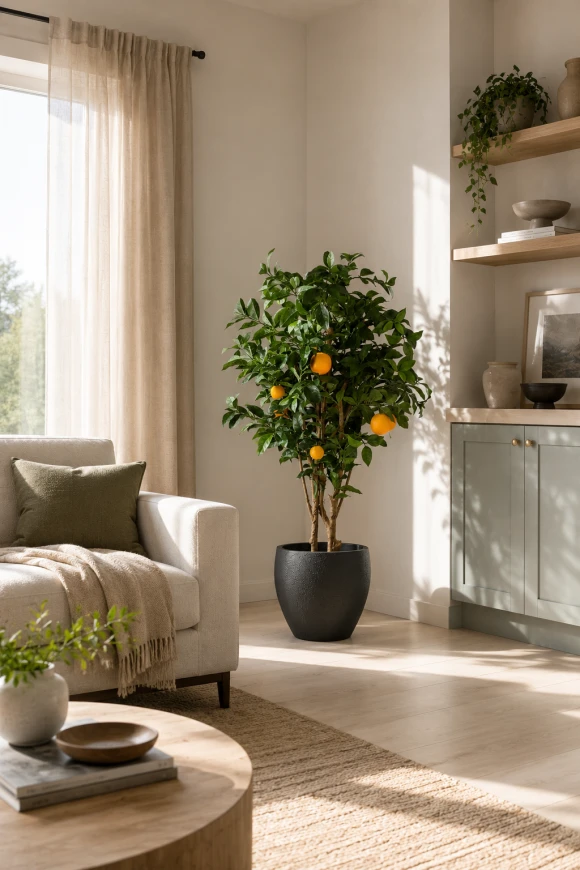 Image of Artificial Orange Tree in Easington Pot - 150cm
