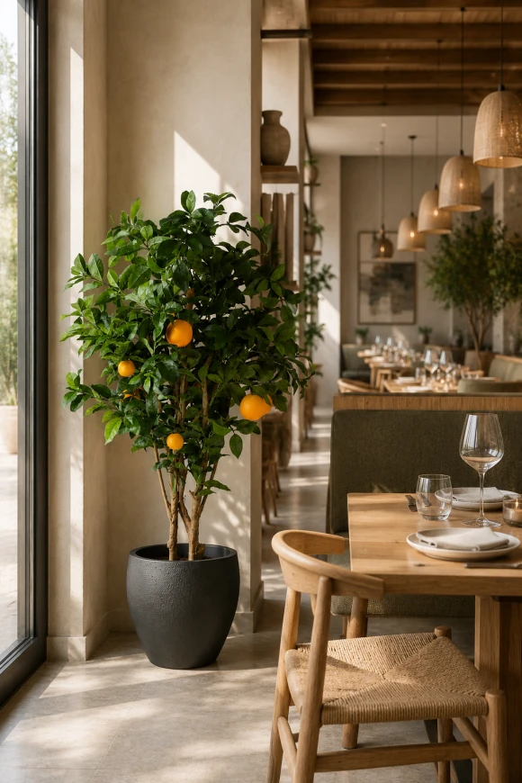 Image of Artificial Orange Tree in Easington Pot - 150cm