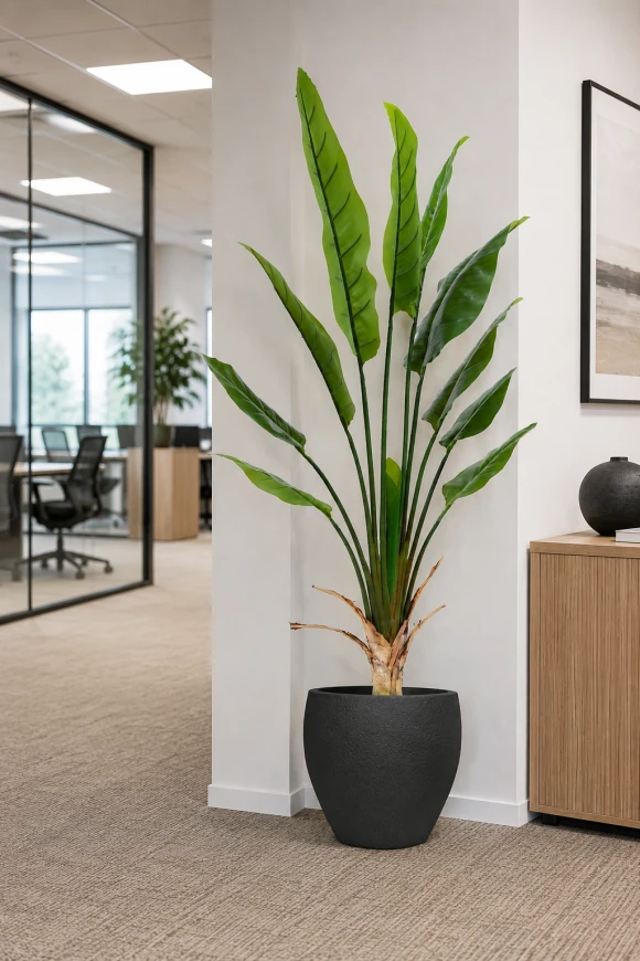 Image of Artificial Traveller Palm in Easington Pot - 150cm