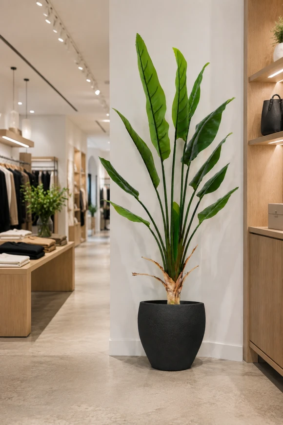 Image of Artificial Traveller Palm in Easington Pot - 150cm