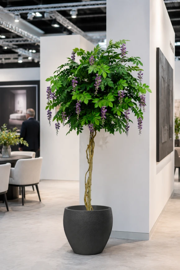 Image of Artificial Wisteria Tree in Easington Pot - 210cm