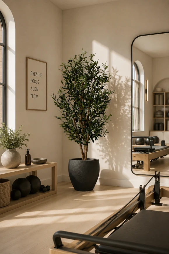 Image of Artificial Olive Tree in Easington Pot - 150cm