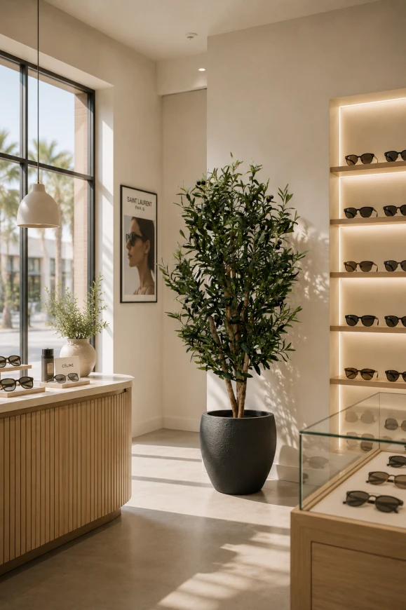 Image of Artificial Olive Tree in Easington Pot - 150cm