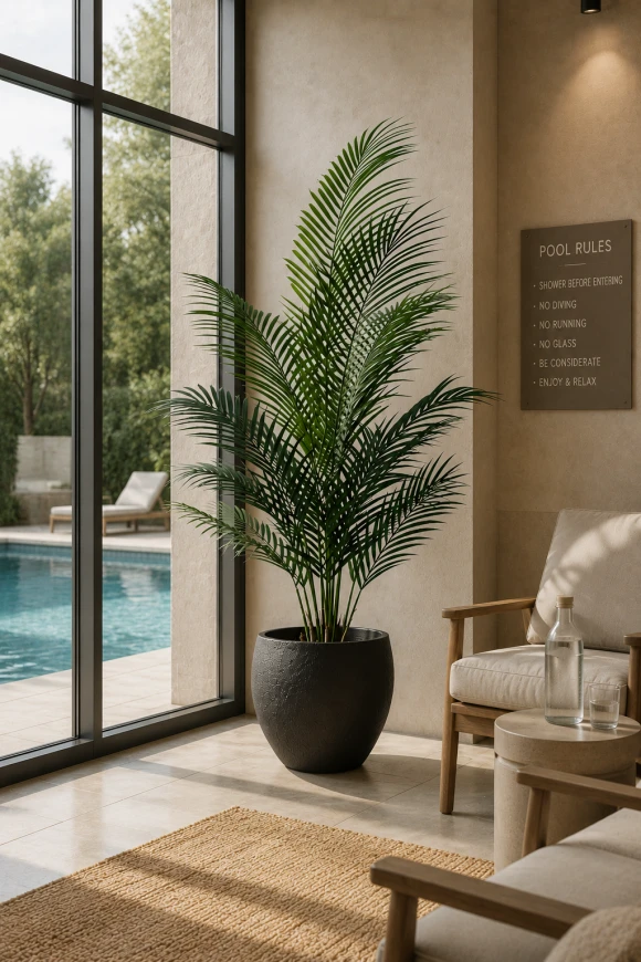 Image of Artificial Areca Palm in Easington Pot - 170cm