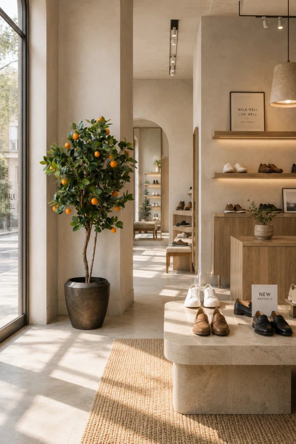 Image of Artificial Orange Tree in Earle Dumpy Pot - 150cm
