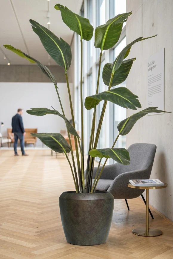 Image of Artificial Bird of Paradise in Earle Dumpy Pot - 180cm