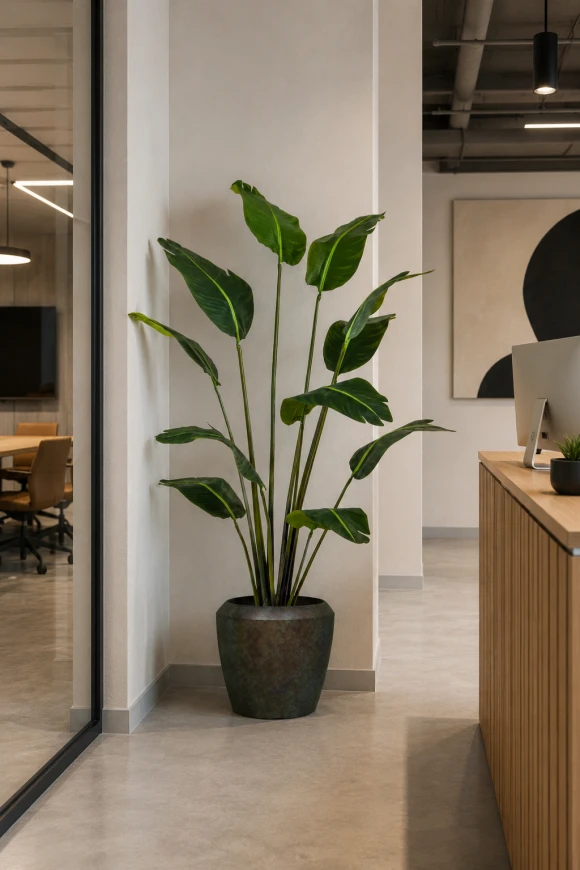 Image of Artificial Bird of Paradise in Earle Dumpy Pot - 180cm