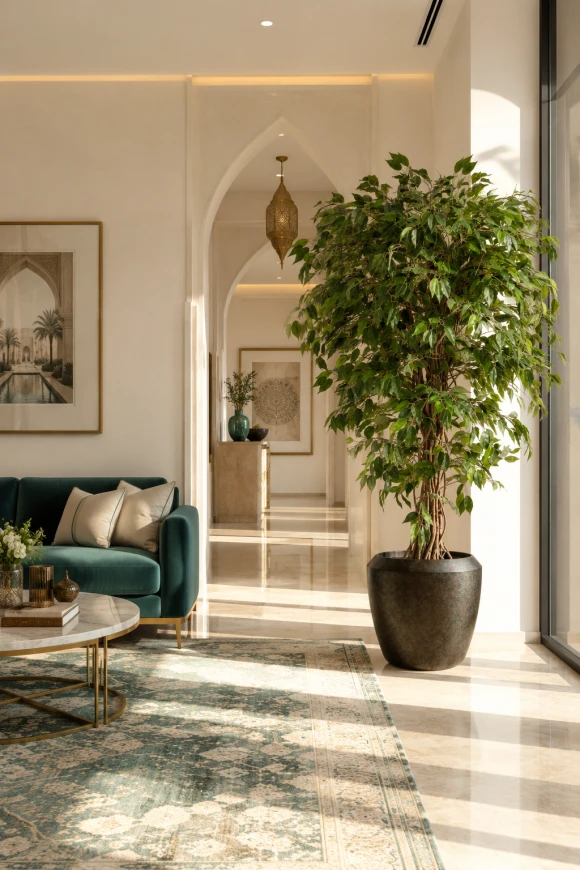 Image of Artificial Ficus Liana in Earle Dumpy Pot - 150cm