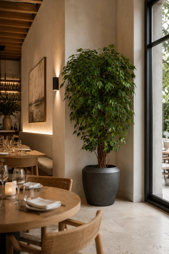 Image of Artificial Ficus Liana in Earle Dumpy Pot - 180cm