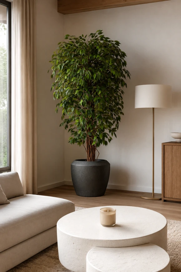 Image of Artificial Ficus Liana in Earle Dumpy Pot - 180cm