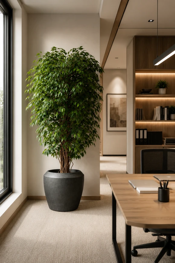 Image of Artificial Ficus Liana in Earle Dumpy Pot - 180cm
