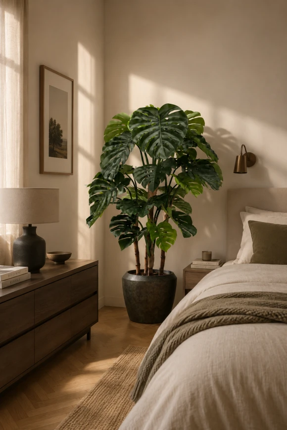 Image of Artificial Monstera in Earle Dumpy Pot - 165cm