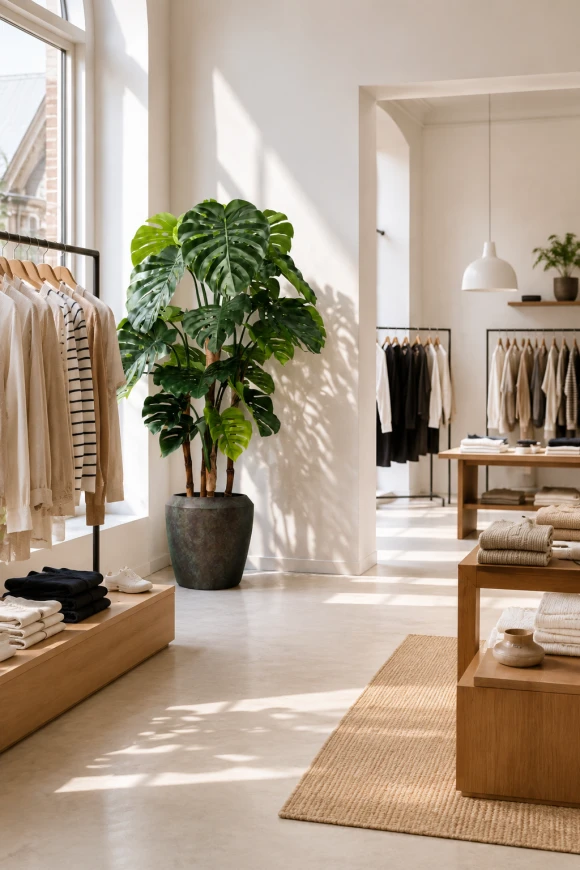 Image of Artificial Monstera in Earle Dumpy Pot - 165cm